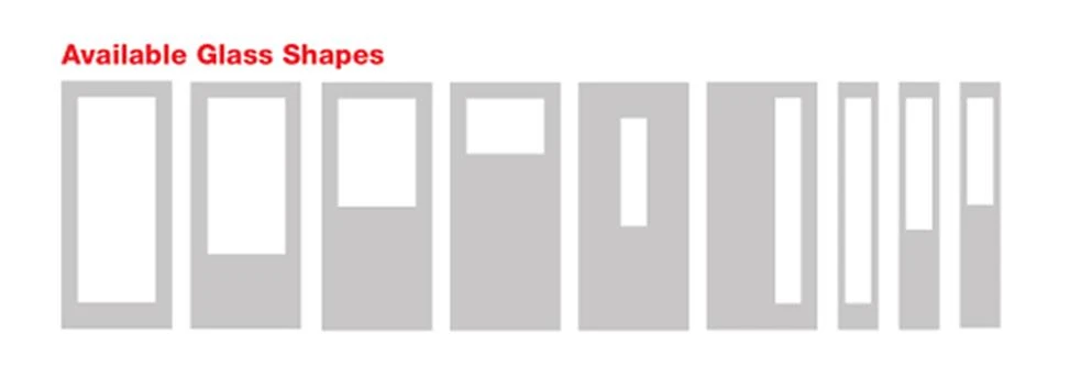 fiberglass door glass panel options