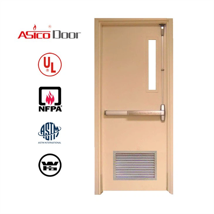 Stål avstivet hul metalldør